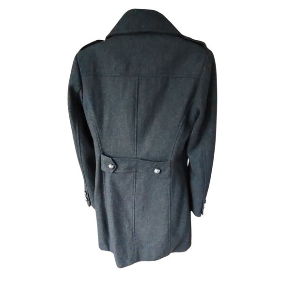 Collection by Gallery Wool Blend Charcoal Coat Size S - Picture 8 of 13